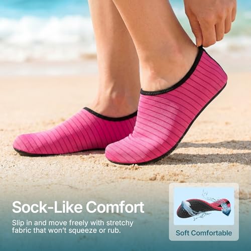 Image of Water Shoes for Women Men Quick-Dry Aqua Socks Swim Beach Outfits Barefoot | Yoga Exercise Wear Sport Accessories Pool Camping Must Haves River Hiking Youth Adult