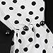 KILLREAL Women's Vintage Style 1950's Retro Short Sleeve Polka Dot Printed Swing Cocktail Dress Black Large