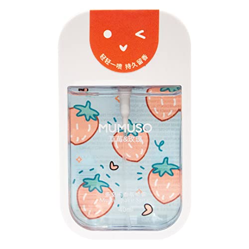 MUMUSO Portable Body Mist Multispace fragrance spray 40 ml Secret Garden Strawberry & Rose