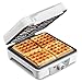 Macchine per Waffle Belgici 4 Porzioni – Waffle Maker 1200W con 5 Livelli di Doratura, Piastra Antiaderente, Anti-Tracimazione e Spie Luminose