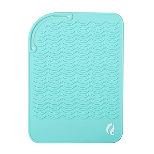 Estera de silicona resistente al calor para planchas y herramientas de cabello CaliCapelli Professional color verde menta miniatura 2