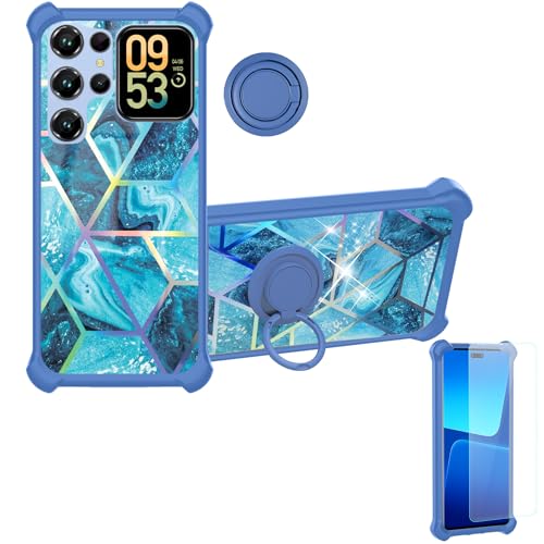 �Ή� Oukitel C62 �p �P�[�X [1�� 9H+�d�x���� �K���X�t�B����] �d��PC�{��V���R�� �ϏՌ��� [360�x��]�����������O�X�^���h]���[�U�[���ˌ��� IMDL-LS