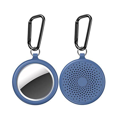 DFERTG 2 étuis de Protection AirTag avec Crochet, sûr et Anti-Perte,air tag,airtag Porte clé,airtag,Portefeuille airtag,air Tags,Etui airtag,pour clés/Sacs/Animaux(Size:Deux,Color:Bleu) Cover