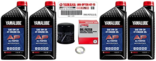 YAMAHA Sport II Motorcycle AP SAE 10W40 Oil Change Kit 2007-2013 YZF-R1 / 2006-2013 YZF-R6 LUB-SPTCG-KT-15