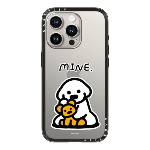 CASETiFY �R���p�N�g iPhone 15 Pro �P�[�X [���^�y��/�ϏՌ�/�ČRMIL�K�i] - MINE. - �N���A �u���b�N