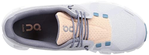 On Women\'s Cloud 5 Push, Glacier/Undyed White, 9 Medium US