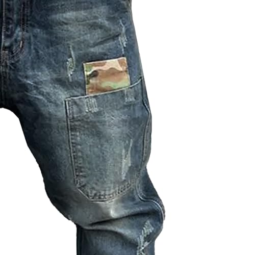 Men Cowboy Feet Harem Pants Casual Loose Plus Size Washed Denim Pants Streetwear Hip Hop Cargo Joggers4