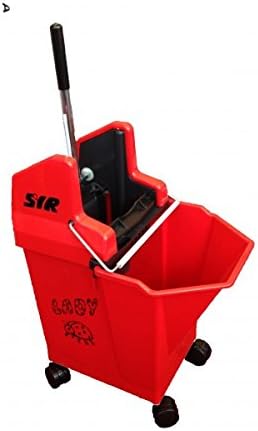 SYR Ladybug Kentucky Mop Bucket & Wringer Combo 15ltr capacity (Red)
