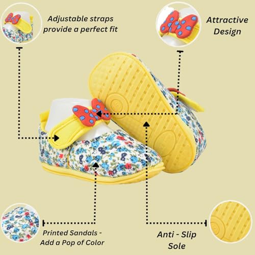 Image of Star Fish Baby Boys & Girls 3 TO 12 Months Skin Friendly Soft sole Comfortable & Breathable Booties