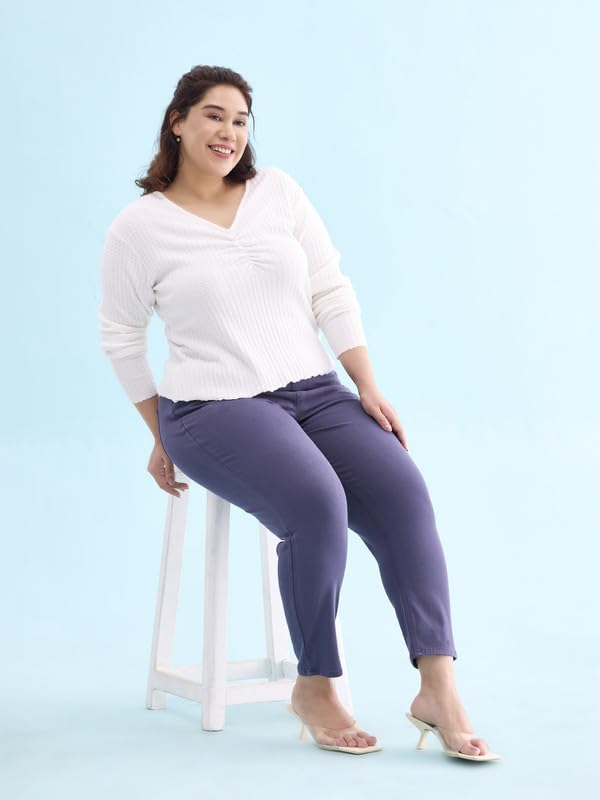 Image of GO COLORS Soft Cotton Blend Printed Jeggings Ankle Length for Women| Breathable, Mid Rise