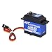 Digital Servo, 25KG Continuous Rotation Metal Digital Servo for RC Robots with Accessories and Screws