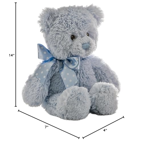 Aurora(r) Adorable Yummy Bear(tm) Baby Stuffed Animal - Soft & Cuddly Toy - Comforting Companion - Blue 12 Inches - Image 3