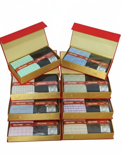 Image of Unstitched Plain Shirt and Trouser Fabric Combo Gift set - Cotton Blend Material - 2.25m Shirt Cloth - 1.20m Pant Cloth
