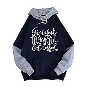 AMDOLE Manteau Long Hiver Dames Top Hiver Mode Casual Poche Lettre Impression Cordon À Manches Longues À Capuche Pull Sweat Sweats Capuche Homme