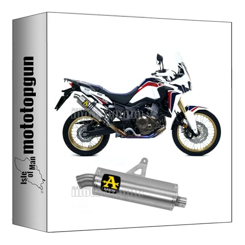 Tubo de escape Arrow Maxi Race-Tech de aluminio para Honda Africa Twin 1000 2016-2019