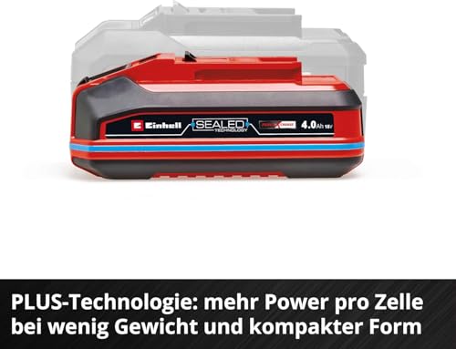 Original Einhell 18V 4,0 Ah Sealed Power X-Change Plus (18 V Akku, Wasser- & staubgeschützt, Schutzklasse IP57, universell verwendbar für alle PXC-Geräte, ohne Ladegerät)