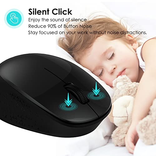 LeadsaiL-Wireless-Mouse-for-Laptop-24G-Silent-Cordless-USB-Mouse-Slim-Wireless-Optical-Computer-Mouse-3-Buttons-AA-Battery-Used1600-DPI-for-Windows-1087MacMacbook-ProAirHPDellLenovoAcer