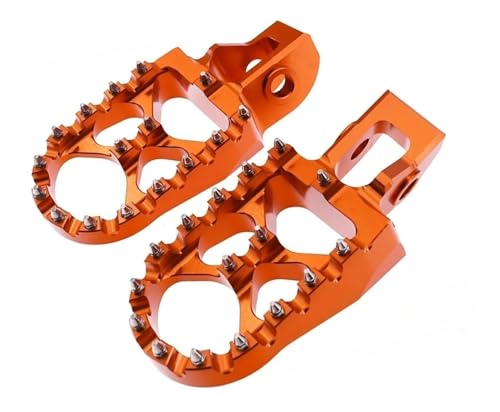 Fußrasten for Husqvarna TE, FE, FC, TC, TX, FX 125, 200, 250, 350, 450 Motorradmodelle (2016–2022)(Orange)