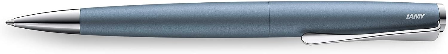 Lamy 1234856 studio Kugelschreiber 266 – Zeitloser Kuli in der Farbe Glacier aus rostfreiem Edelstahl und propellerförmigem Clip – Stichbreite M