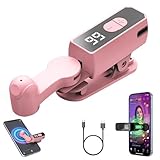 Wiederaufladbarer automatischer Clicker für Smartphone, kabellos, mit 107 Geschwindigkeiten für schnelle Klick-Simulation, perfekt für Gaming und Live-Streaming, Rosa