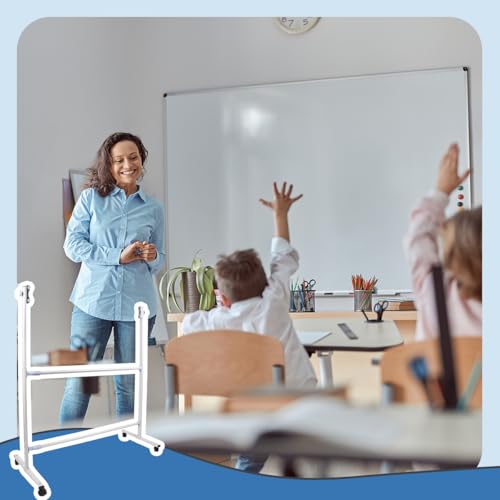 Pansente White Board Stand,Adjustable Whiteboard Easel Stand,360° Rolling Whiteboard Stand,Assembled White Board with Wheels Stand,Suitable for School Home Restaurant Office Auditorium