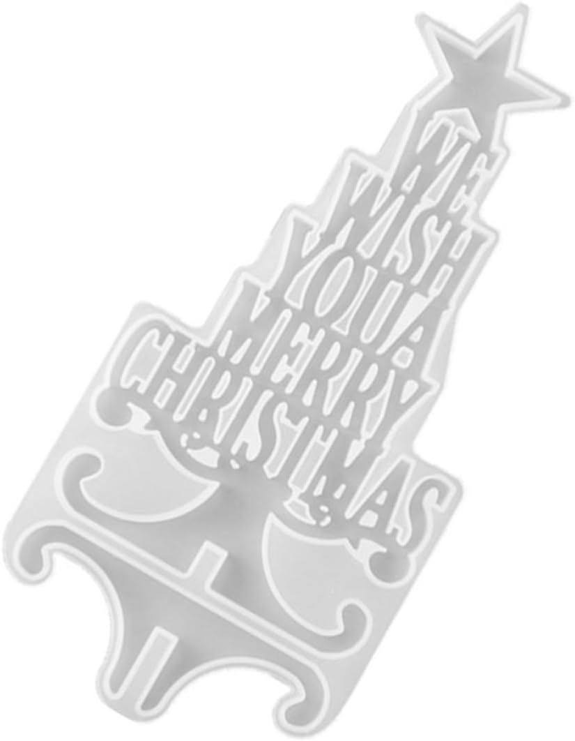 HANABASS Silicone Christmas DIY Mold for Desktop Decor Xmas Ornament Mold