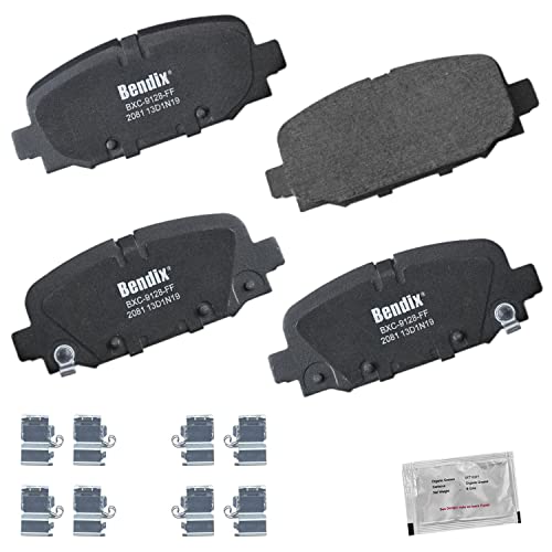 Image of Bendix Priority1 CFC2081 Ceramic Rear Brake Pads for Jeep Compass 2023-2017