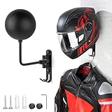 Photo Gallery puersi portacasco a parete, design girevole a 180 gradi, supporto per casco per biciclette da corsa in moto con gancio per appendere abbigliamento sportivo, giacca, chiavi Photo Gallery puersi portacasco a parete, design girevole a 180 gradi, supporto per casco per biciclette da corsa in moto con gancio per appendere abbigliamento sportivo, giacca, chiavi