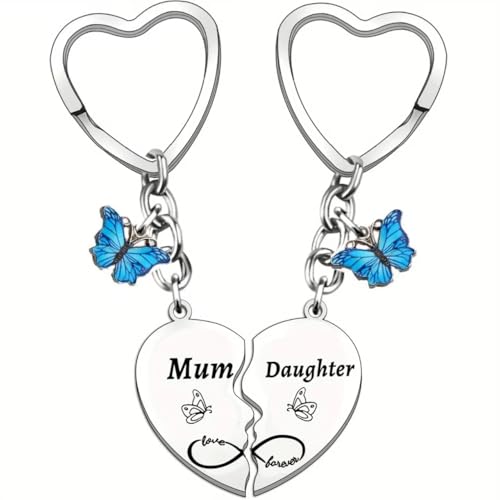 AeLion Llavero para mujer, regalo de cumpleaños para mamá, mamá, mamá, mamá, regalo para el día de la madre de hija, hijo, a mi hija en el día de la madre, gran idea de regalo, Mumd, talla única
