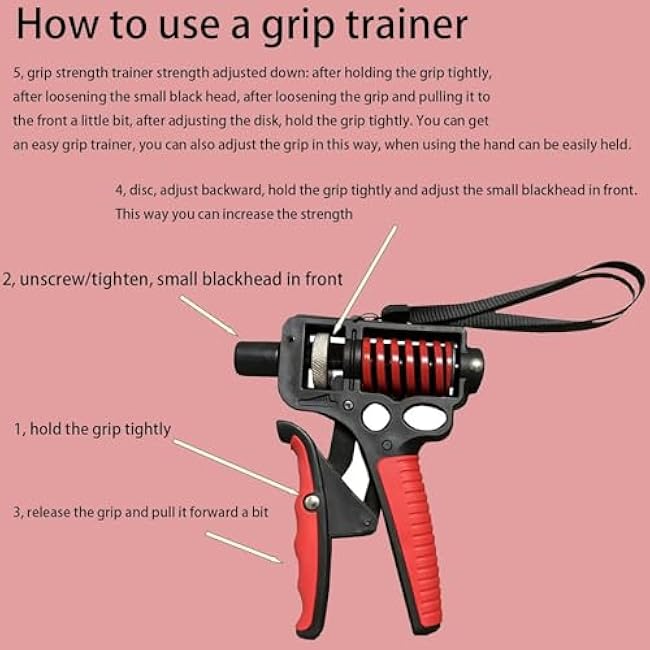 1 pack, 11LB-360LBforearm enhancer,Grip strength trainer, grip strength enhancer, comes with a small rope for easy carrying, lightweight and convenient to carry, for hand strength, hand grip strength training