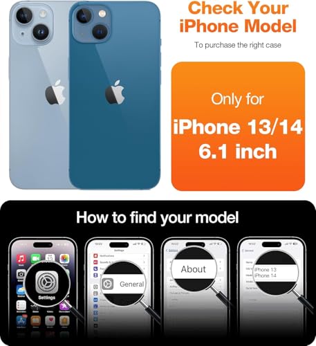 Image of iPhone 13 Magsafe Stand Case | Matte Design & 360 Protection | Military-Grade Apple iPhone 13 Cover | Ultra Premium - Blue