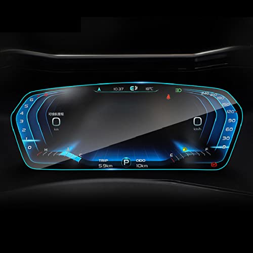 Funiur Painel de instrumentos de tela do carro endureceu o velocímetro GPS Velocímetro protetor, par