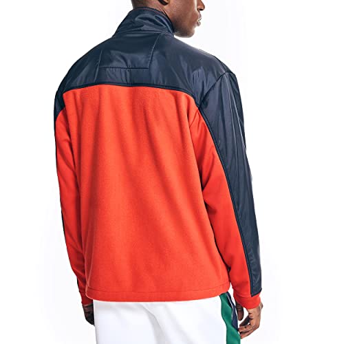 Image of Nautica Men's Competition Sustainably Crafted Full-zip Mixed-media Jacket