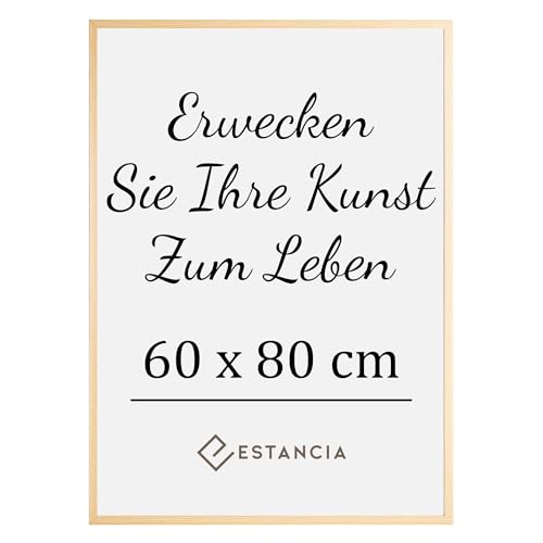 Estancia Bilderrahmen aus Eichenholz mit Bruchsicherem Acrylglas 60x80 cm | Großer Moderner Holzbilderrahmen 60 x 80 cm