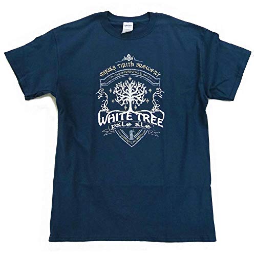 Tolkien Lord of The Rings Inspired T-Shirt White Tree Pale Ale