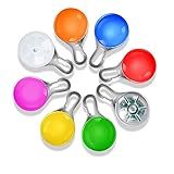 KIPIDA Hunde Leuchtanhänger 8 Pcs, LED Blinklicht Sicherheits Clip-On LED Licht Leuchtanhänger Schlüsselanhänger 3 Blinkmodis, Hundemarken für Hunde,Katze,Jogger,Nachtfahrt,Wandern,Klettern,Outdoor