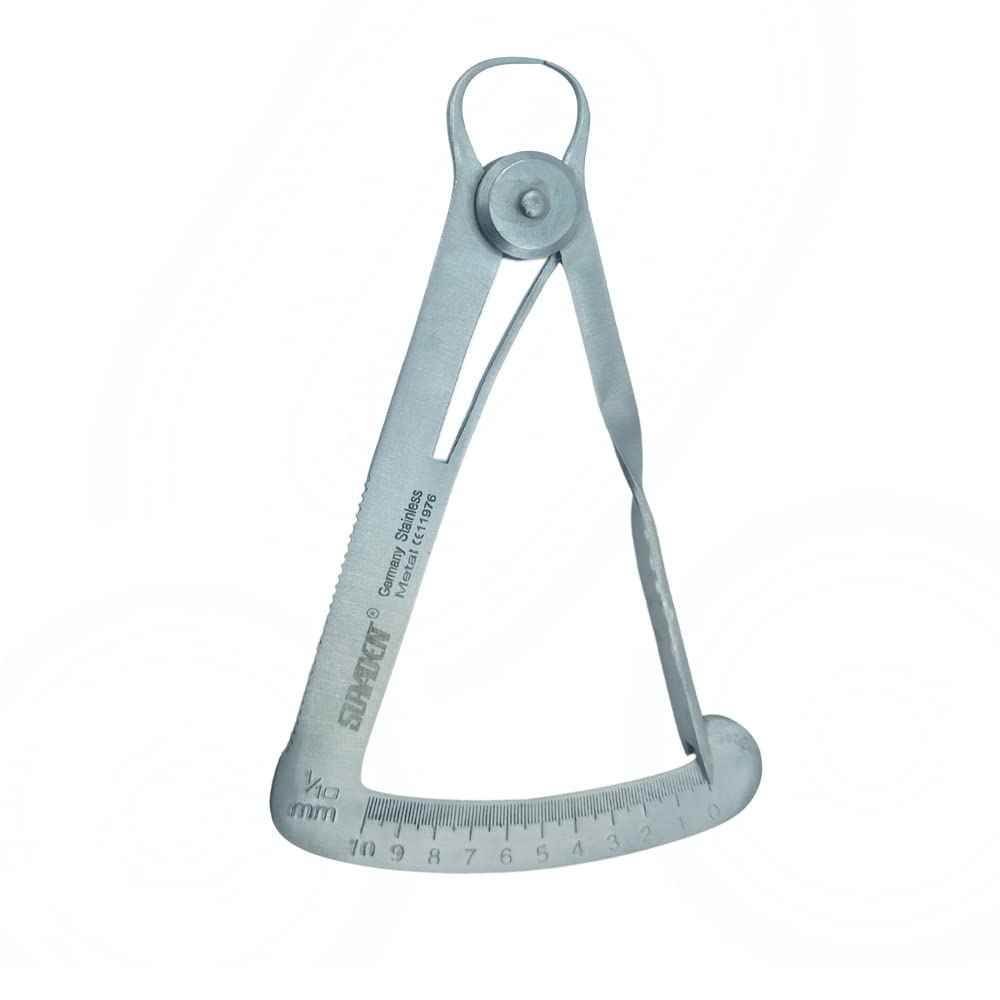 Dental Caliper Metal Iwanson 0-10mm | Crown Gauge Caliper thin tips-image-21