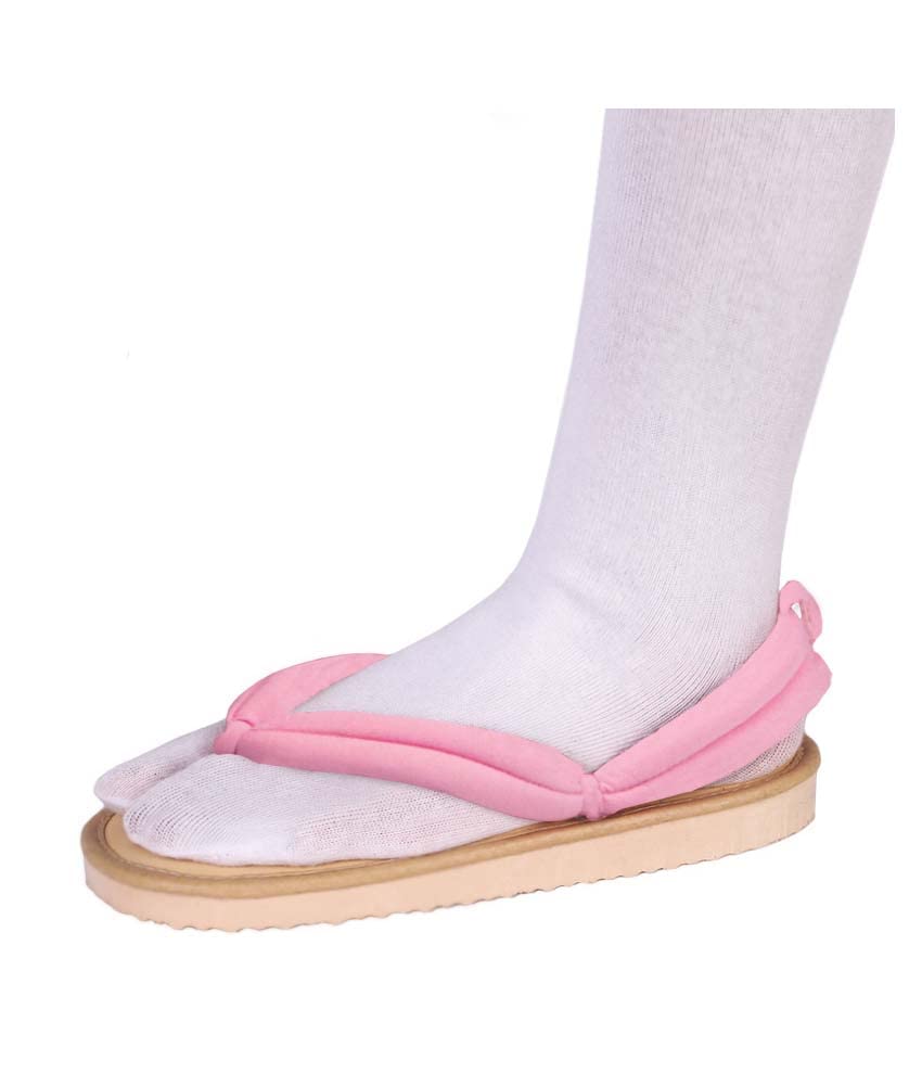 Kimetsu no Yaiba Nezuko Kamado Cosplay Sabots Shoes slippers Sandales Costume Rose Homme Femme 39 (Inside length 24cm)