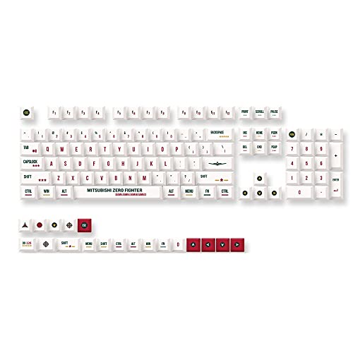 Keycaps PBT style avion minimaliste pour setup de bureau design et épuré