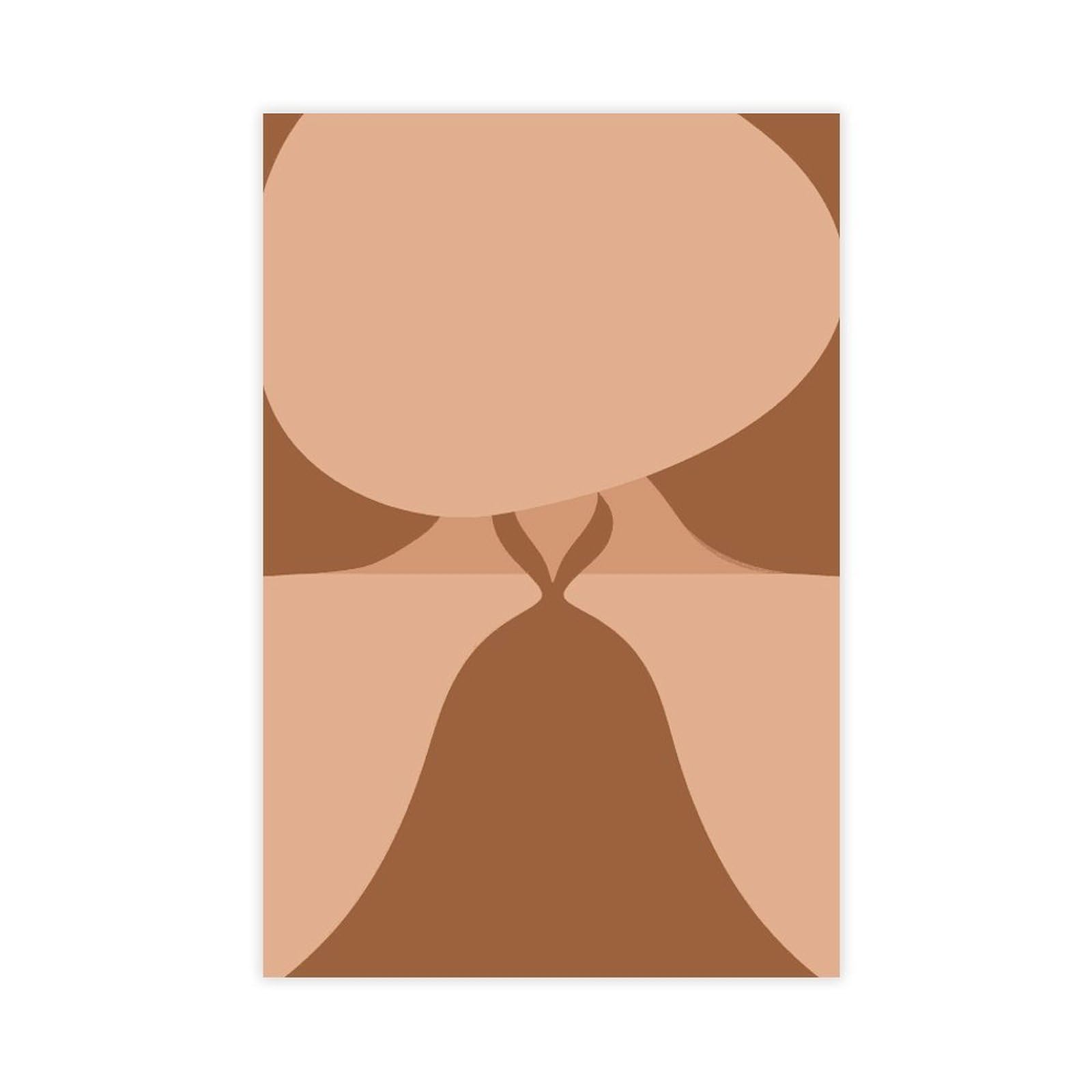 Zguols Terracotta Boho Geometric Abstract And Minimalist Poster 9 Canvas Poster Bedroom Decor Sports Landscape Office Room Decor Gift Unframed Print 24" L X 36" W