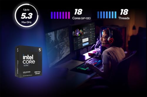Image of Micro Center CPU Motherboard Combo -Intel Core Ultra 5 250KF Plus 18 cores up to 5.3 GHz Desktop Processor with asus Z890 AYW Gaming WiFi W ATX lga1851 Motherboard