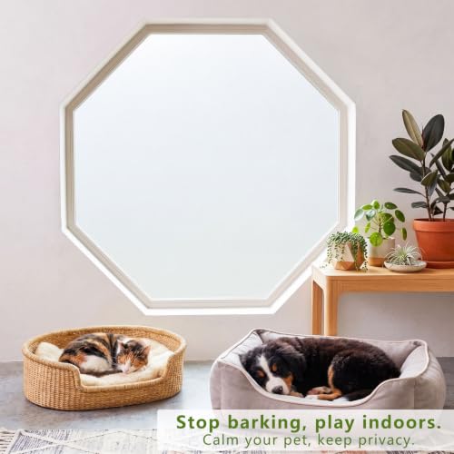 Image of WPCTEV Frosted Glass Window Privacy Film, Static Cling, Pure 35.4In x 20Ft