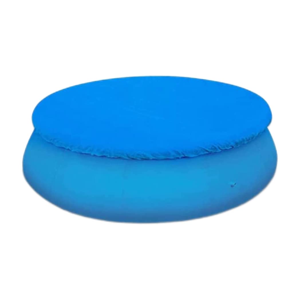 Round Swimming Pool Cover,10ft Solar Pool Cover for Easy Set Up Anti-Dust Rainproof Durable Pool Above Cloth, Easy Set Swimming Pool Cover