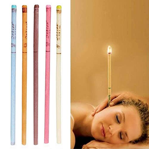 Image of Ear Candle Stick, Ear Health Care Wax Removal, Ear Cleaner Candle Stick, Random Color, Ear Wax Remove For Men and Women (Pack of 4)