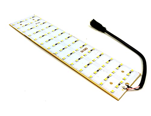 Image of INVENTO 1Pcs 12V 30W 2835 LED Strip White Color 84 SMD LED Plate 200x50x2.5mm with 5.5mm DC Jack High Power Ultra Bright