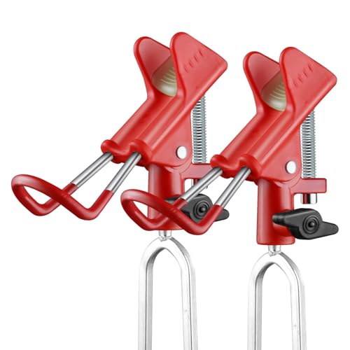 E-jades Fishing Rod Holder for Ground, Fishing Pole Holders for Ground 2/4pcs, Bank Fishing Rod Holder with 360° Adjustable Extra Long Drill Stake Rod Stand for Catfish, Beach, Shore and Mud, Men Gift