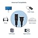 [UL Listed] Cable Matters 2-Pack 2 Prong TV Power Cord - 15ft, AC Power Cord, Non Polarized (NEMA 1-15P to IEC C7), Compatible with Samsung LG Sony Insignia TCL Sharp Toshiba Hisense TV PS4 PS5