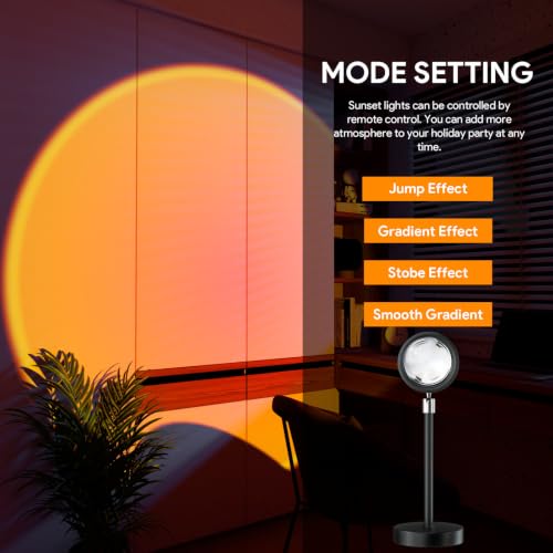 Bavcieu Sunset Lamp Projector – Multicolor RGB with App & Remote — view 6