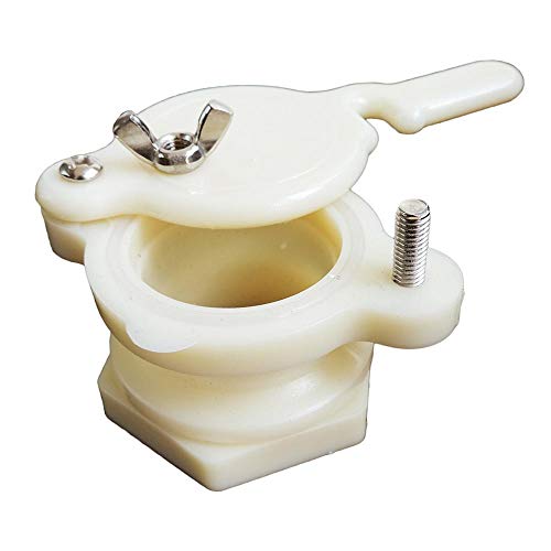 1 Piece Honey Gate Valve Extractor Tap for Bucket Honey Bottling Plastic Beekeeping Tool (White)