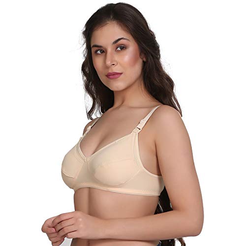Image of Women's Cotton And Hosiery Non-Padded Wire Free Maternity Bra